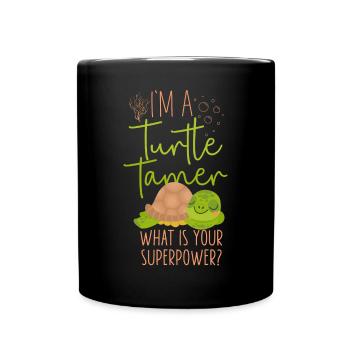 Sea Turtle Tortoise I'm A Turtle - Tasse einfarbig - Schwarz - Vorne