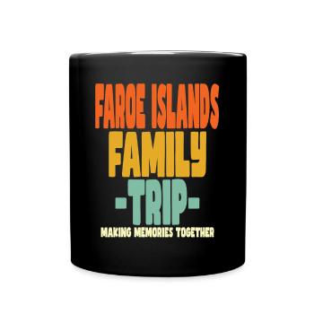 Vacances en famille aux îles Féroé - Mug uni - noir - Devant