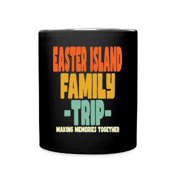 Easter Island Family Trip Vacations - Full Colour Mug - black - Front