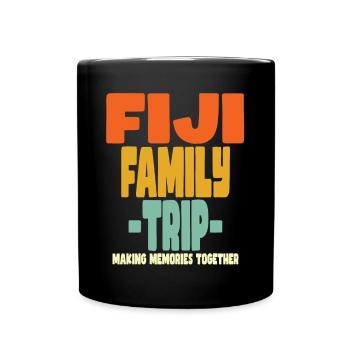 Fidji Vacances en famille - Mug uni - noir - Devant