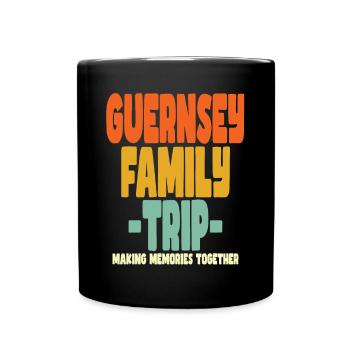 Guernsey Family Trip Urlaub - Tasse einfarbig - Schwarz - Vorne