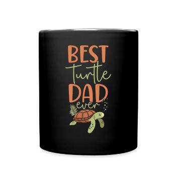 Sea Turtle Tortoise Dad Best - Mug uni - noir - Devant