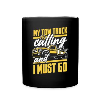 Ma dépanneuse appelle le conducteur de la dépanneuse - Mug uni - noir - Devant