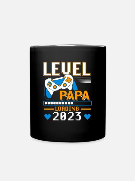 Papa Level Loading 2023 - Tasse einfarbig - Schwarz