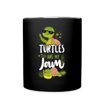Sea Turtle Tortoise Sunglasses - Tasse einfarbig - Schwarz - Vorne