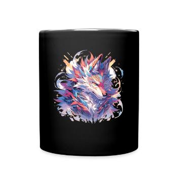 Renard Renard Renard Bébé Habitant de la forêt - Mug uni - noir - Devant