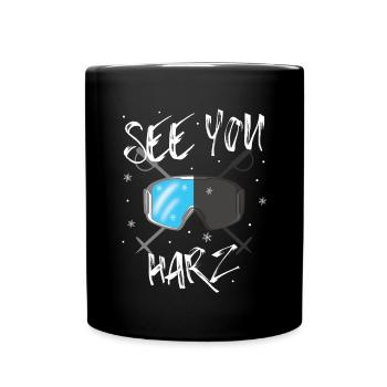Harz Ski Monts Métallifères Snowboard - Mug uni - noir - Devant