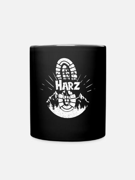 Harz Skifahren Berg Wandern im Harz - Tasse einfarbig - Schwarz