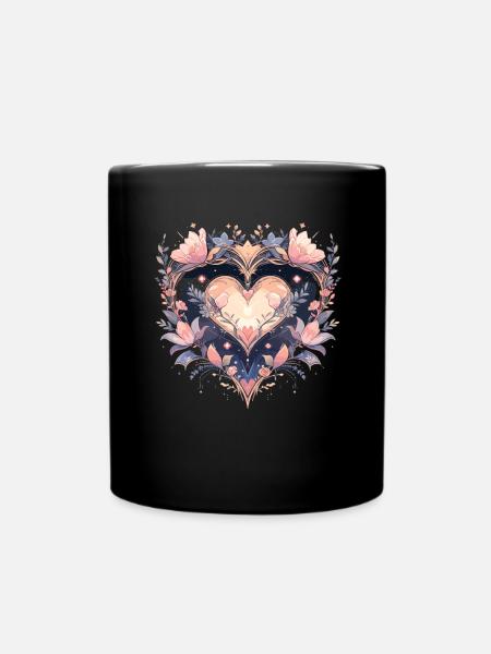 Fleur de lotus - Mug uni - noir