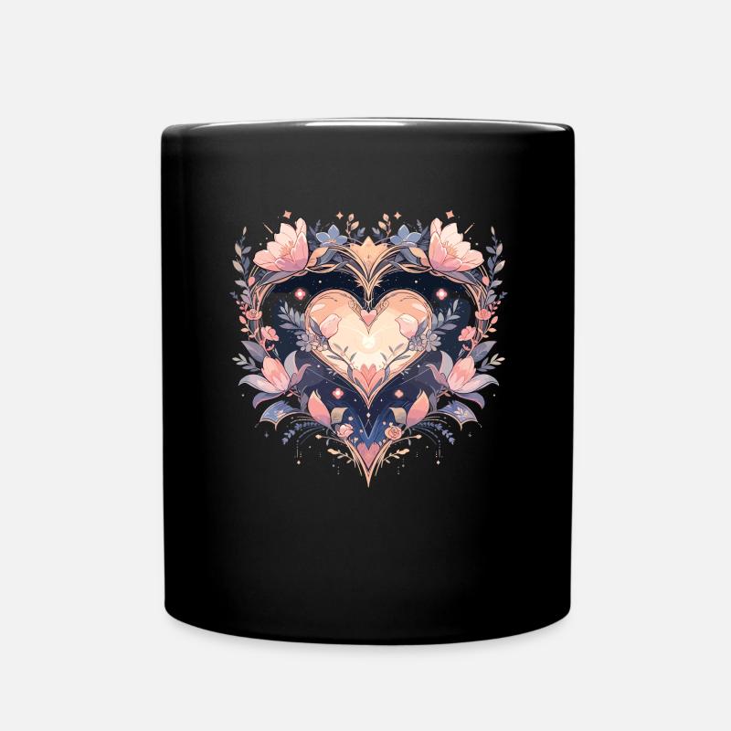 Fleur de lotus - Mug uni - noir