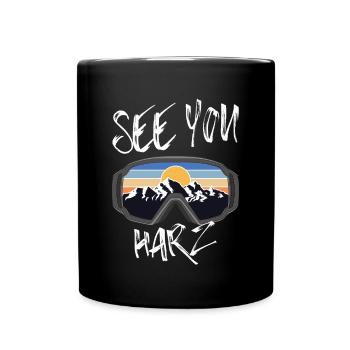 Harz Ski Monts Métallifères Snowboard - Mug uni - noir - Devant