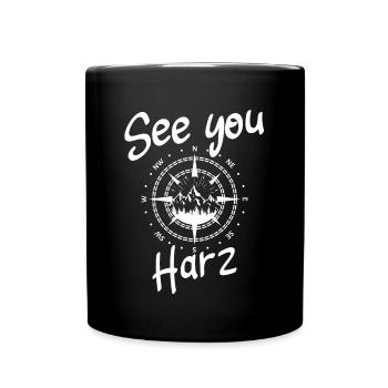 Harz Ski Monts Métallifères Snowboard - Mug uni - noir - Devant