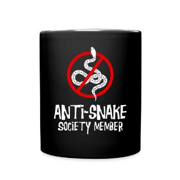 Ophidiophobia: Fear of snakes, snake, boa - Full Colour Mug - black - Front