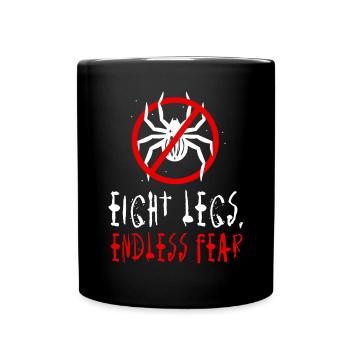 Arachnophobie Peur des araignées Phobie des arachnides - Mug uni - noir - Devant
