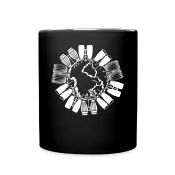 Conga Player Conga Musician - Earth With Conga Dru - Full Colour Mug - black - Front