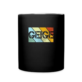 Violon Rétro - Mug uni - noir - Devant