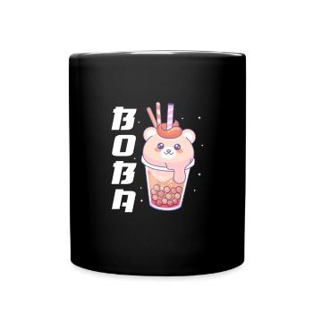 Bubble Tea - Tasse einfarbig - Schwarz - Vorne
