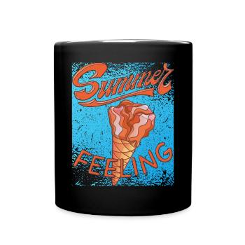 SUMMER FEELING EIS - Tasse einfarbig - Schwarz - Vorne