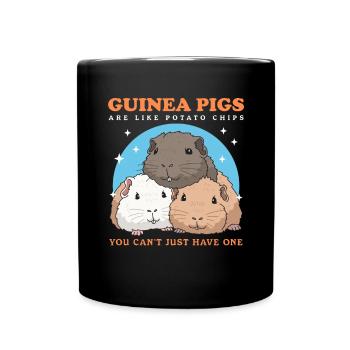 Guinea Pig Owner Guinea Pig Gift - Full Colour Mug - black - Front