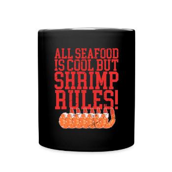 Krabben Garnelen Krabbenliebhaber Krabbe Geschenk - Tasse einfarbig - Schwarz - Vorne