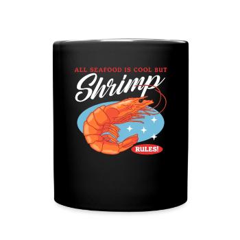Krabbe Garnele Krabbenliebhaber Krabben Geschenk - Tasse einfarbig - Schwarz - Vorne