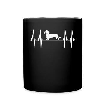 Chien teckel Propriétaire de chien Gechenkidee - Mug uni - noir - Devant