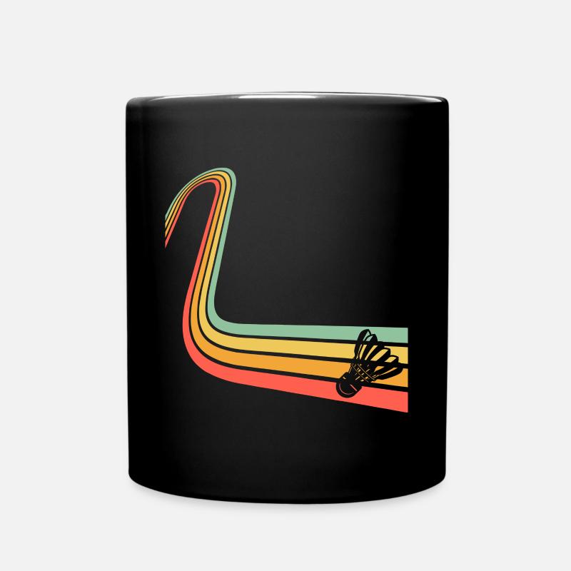 Badminton Federball - Tasse einfarbig - Schwarz