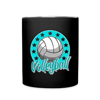Volleyball - Full Colour Mug - black - Front