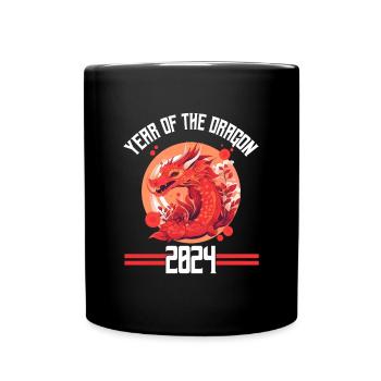 Year Of The Dragon 2024 Chinese New Year - Full Colour Mug - black - Front