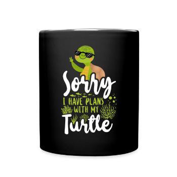 Sea Turtle Tortoise Sunglasses - Tasse einfarbig - Schwarz - Vorne