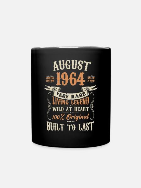 Août 1964 Cadeau d’anniversaire - Mug uni - noir