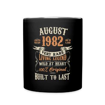 August 1982 Birthday Present - Full Colour Mug - black - Front