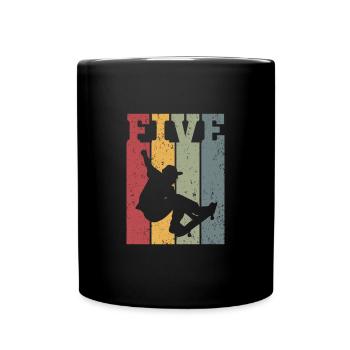 Five - Tasse einfarbig - Schwarz - Vorne