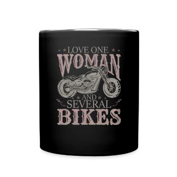 Love several bikes - Full Colour Mug - black - Front