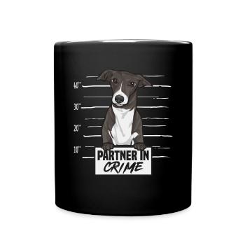 Lévrier italien Greyhound Chiens - Mug uni - noir - Devant