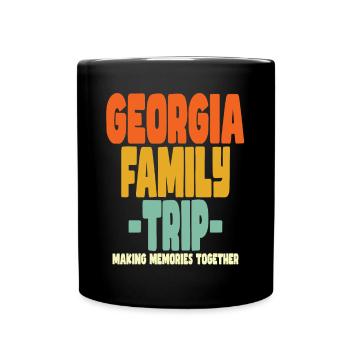 Georgia Family Trip Vacations - Full Colour Mug - black - Front