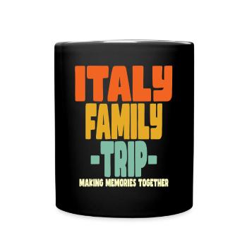Italie Vacances en famille - Mug uni - noir - Devant