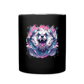 Panda Panda Head Panda Bear Panda Panda Baby - Full Colour Mug - black - Front