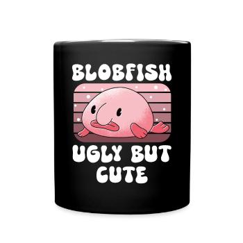Meeresbiologe Tiefseefisch Blobfisch Ozean - Tasse einfarbig - Schwarz - Vorne