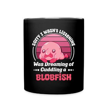 Meeresbiologe Tiefseefisch Blobfisch Ozean - Tasse einfarbig - Schwarz - Vorne