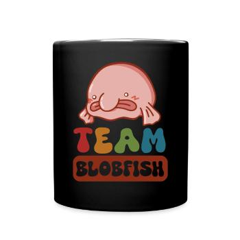 Marine Biologist Deep Sea Fish Blob Fish Ocean - Full Colour Mug - black - Front