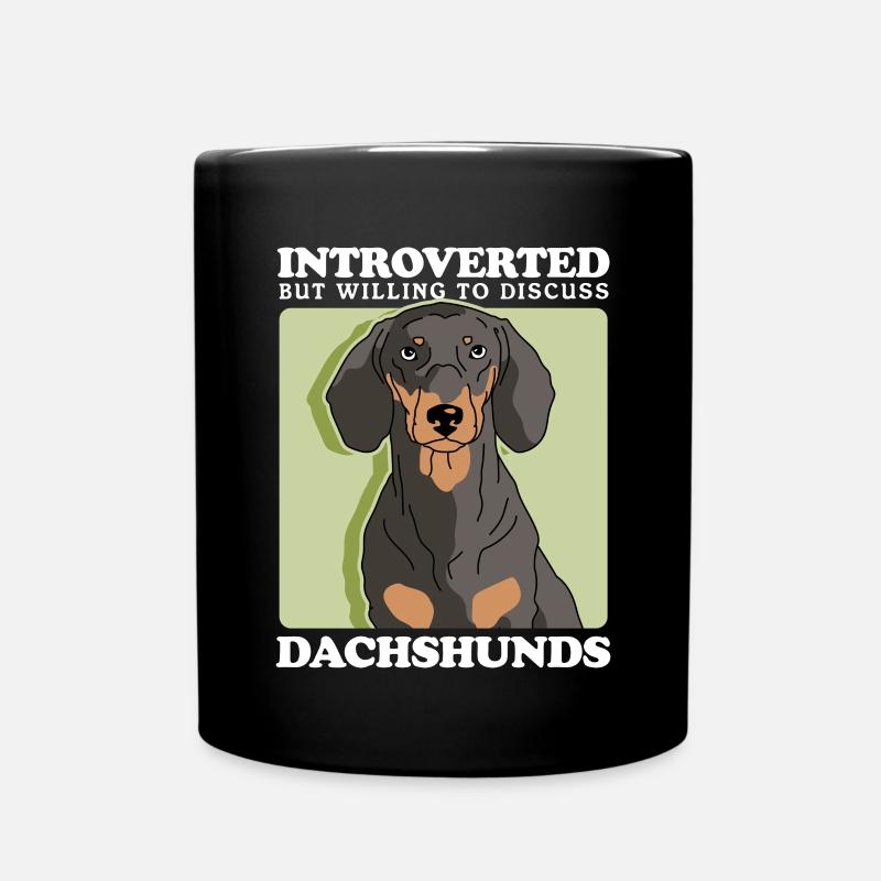 Teckel Teckel Chiens Teckel Cadeau Chien - Mug uni - noir