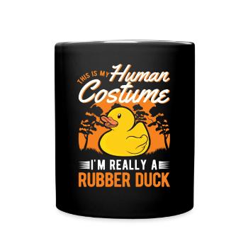Canard en caoutchouc Halloween Canard en caoutchouc Canard en caoutchouc - Mug uni - noir - Devant