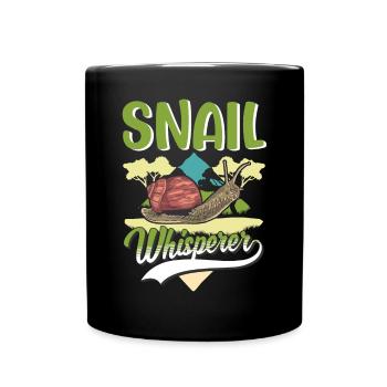 Snails Whisperer Vineyard Snail - Full Colour Mug - black - Front