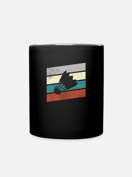 Federball Retro - Tasse einfarbig - Schwarz