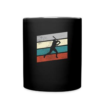 Baseball Rétro - Mug uni - noir - Devant