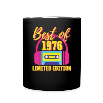 47th Birthday Best of 1976 Cassette Tape Retro 80s - Mug uni - noir - Devant