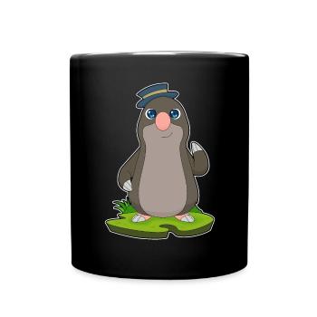Chapeau de Taupe - Mug uni - noir - Devant