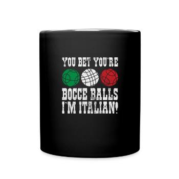 Boccia - Tasse einfarbig - Schwarz - Vorne