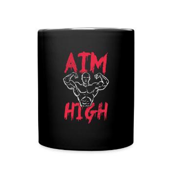 Bodybuilder - Tasse einfarbig - Schwarz - Vorne